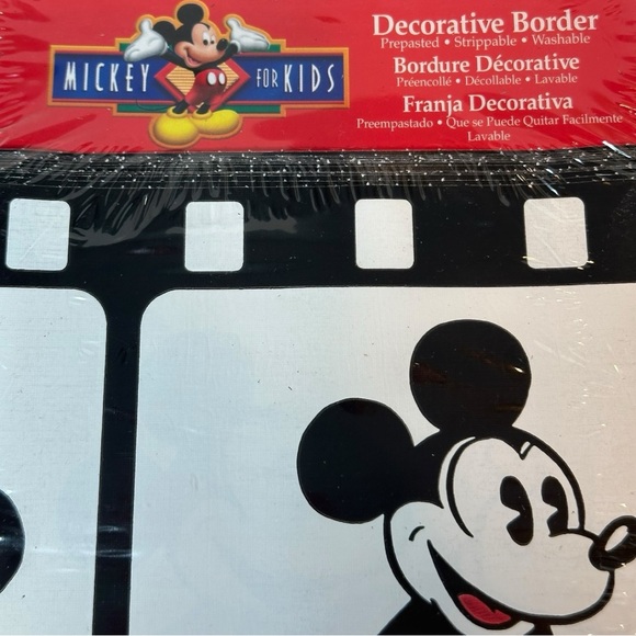 NWT Disney's Mickey Mouse Stuff for Kids Film Reel 5 YD Decorative Border sealed - Picture 3 of 10